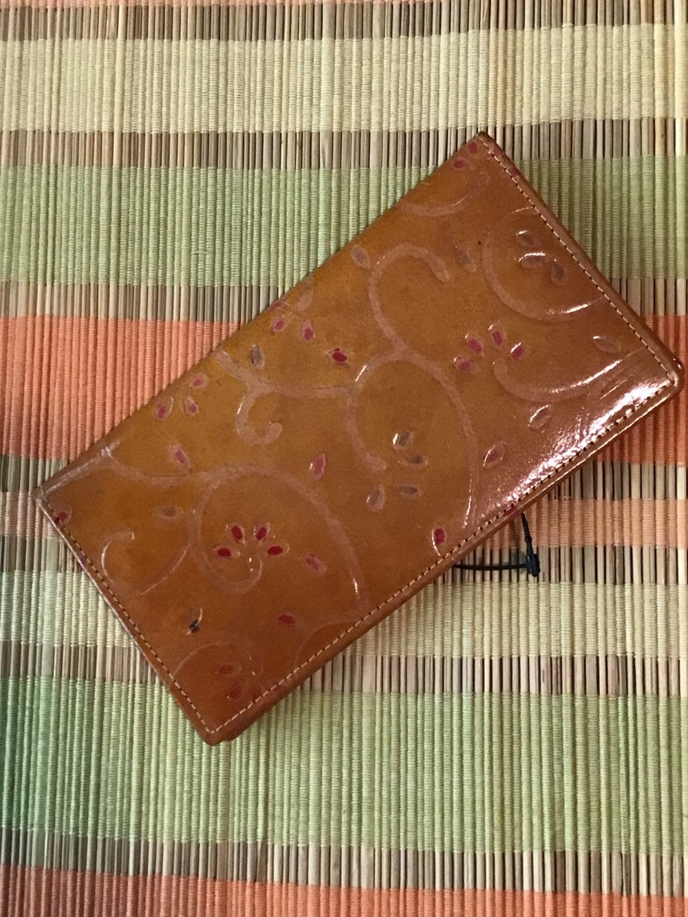 Mundi Genuine Leather Checkbook Card Case Wallet